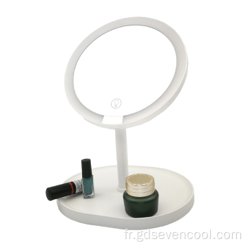 Table portable LED miroir cosmétique miroir miroir de la vanité miroir